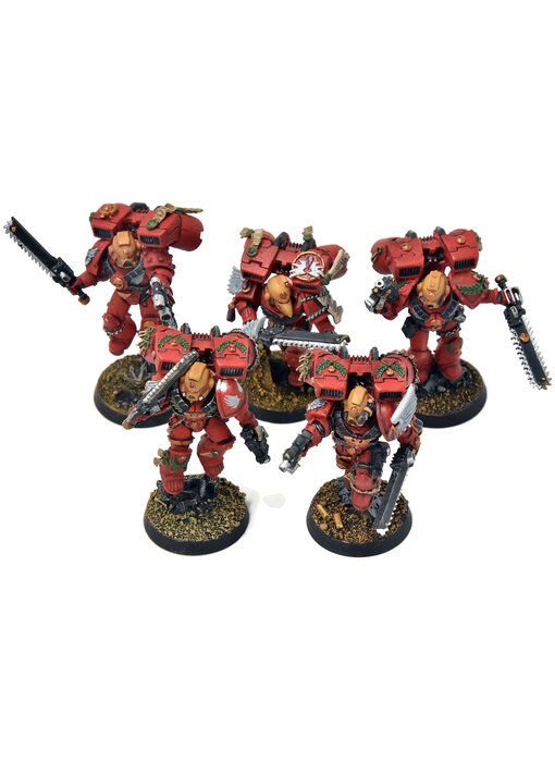 BLOOD ANGELS 5 Sternguard Veterans With Jump Pack #41 METAL WELL PAINTED 40K