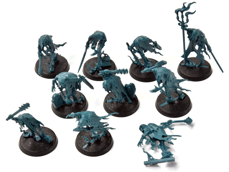 Games Workshop NIGHTAUNT 10 Chainrasp Horde #1 Missing 1 Base Sigmar