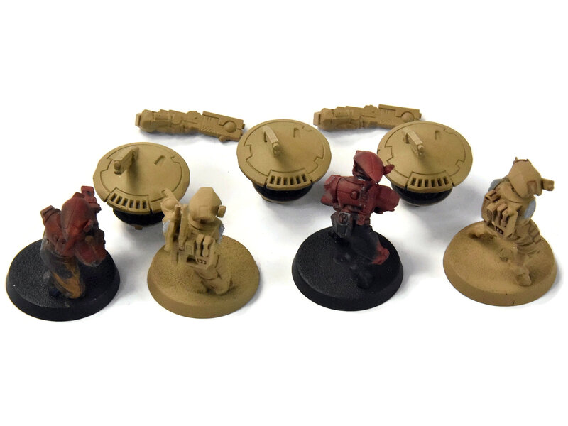 Games Workshop TAU EMPIRE 4 Fire Warrior Strike Team #1 Missing Arm Warhammer 40K