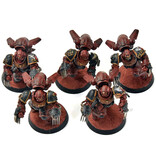 Games Workshop BLOOD ANGELS 5 Assault intercessors with Jump pack #1 WELL PAINTED 40K