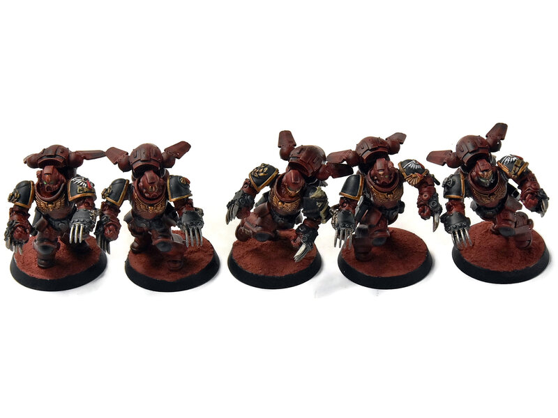 Games Workshop BLOOD ANGELS 5 Assault intercessors with Jump pack #1 WELL PAINTED 40K