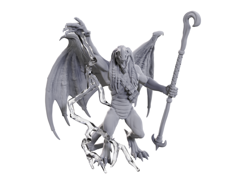 Wizkids D&D Unpainted Minis WV24 Blue Abishai