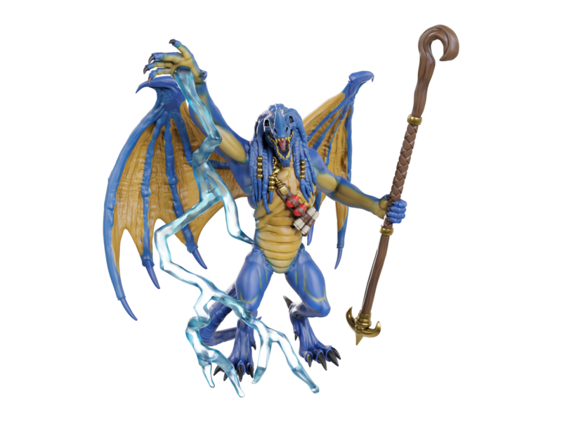 Wizkids D&D Unpainted Minis WV24 Blue Abishai