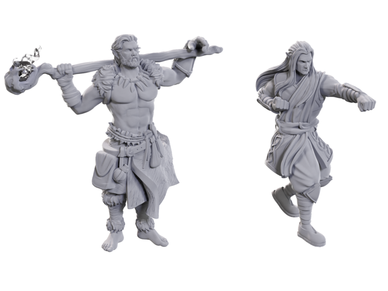 Wizkids D&D Unpainted Minis WV24 Archdruid & Martial Arts Adept