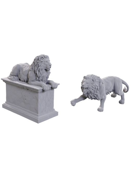 Wizkids Unpainted Minis WV24 Stone Lion/animated Stone Lion
