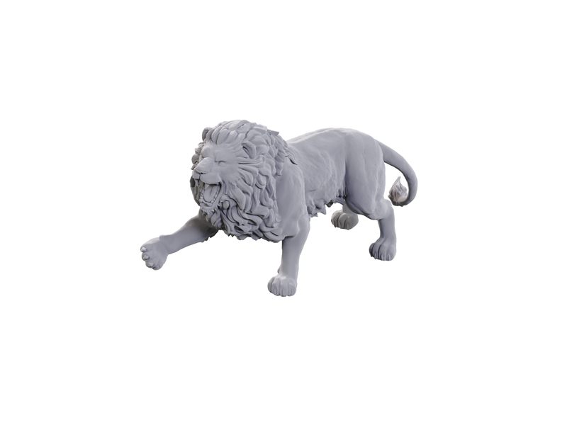 Wizkids Wizkids Unpainted Minis WV24 Stone Lion/animated Stone Lion
