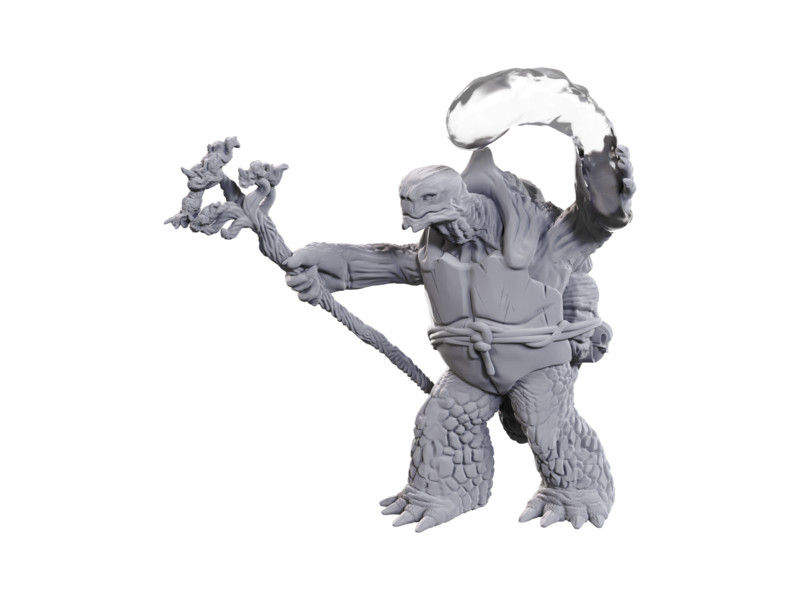 Wizkids D&D Unpainted Minis WV24 Tortle Druid & Wild Shape Giant Lizard
