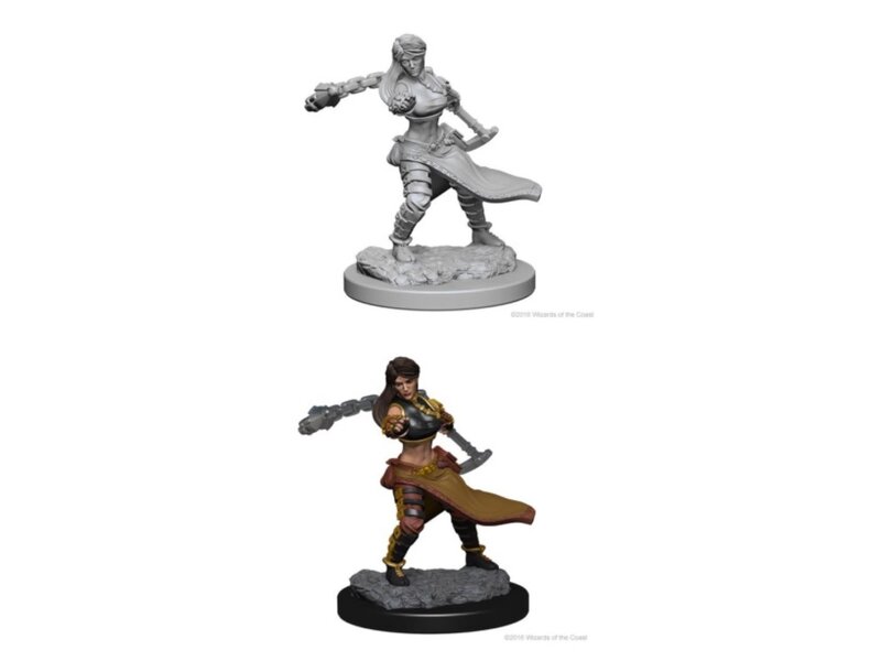 Wizkids D&D Unpainted Minis Wv1 Human Female Monk
