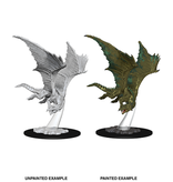 Wizkids D&D Unpainted Minis Wv9 Young Bronze Dragon