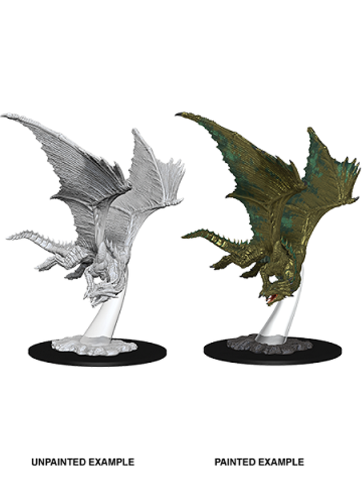 D&D Unpainted Minis Wv9 Young Bronze Dragon