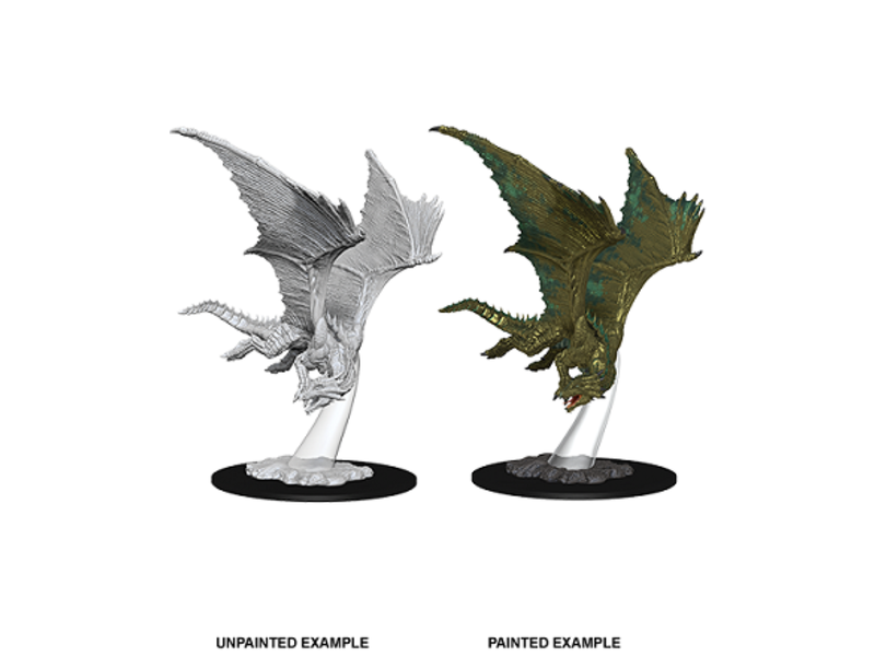 Wizkids D&D Unpainted Minis Wv9 Young Bronze Dragon