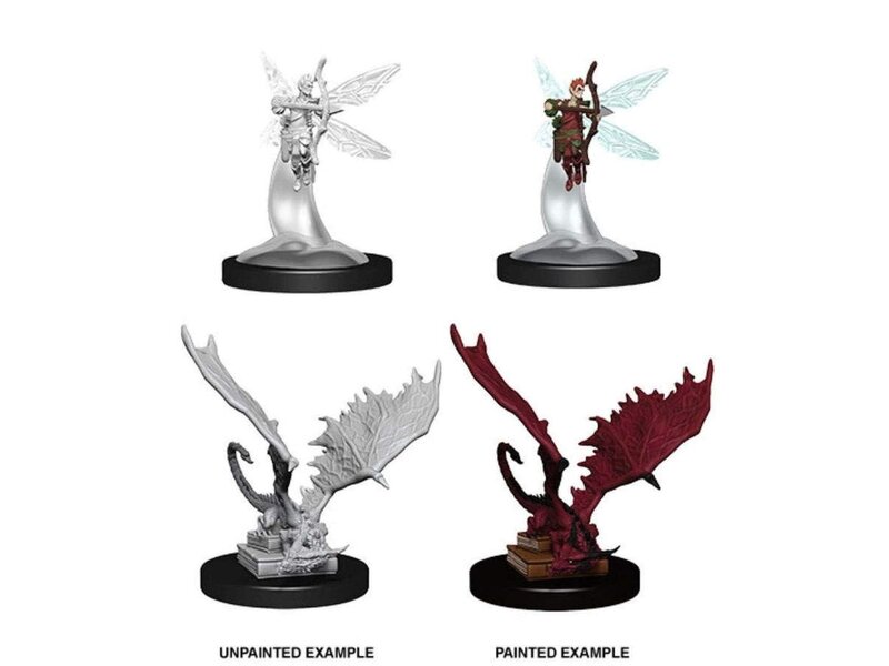 Wizkids D&D Unpainted Minis Wv9 Sprite And Pseudodragon