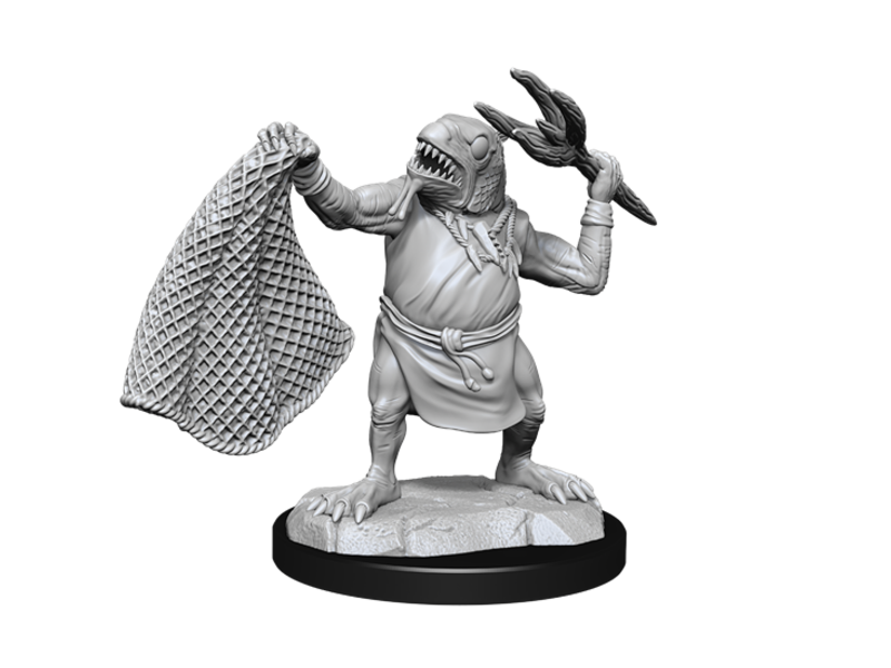 Wizkids D&D Unpainted Minis Wv14 Kuo-Toa/Kuo- Toa Whip