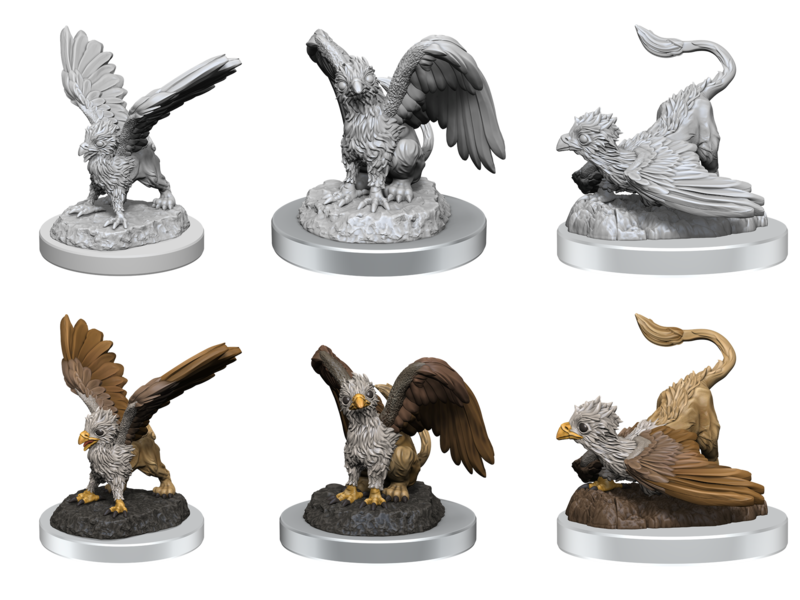 Wizkids D&D Unpainted Minis Wv17 Griffon Hatchlings