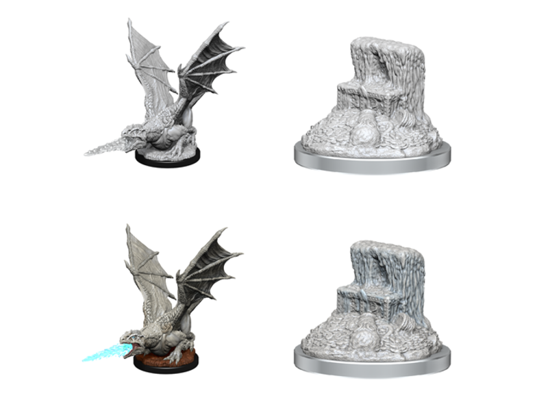 Wizkids D&D Nolzur’s Marvelous Miniatures - White Dragon Wyrmling