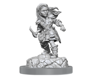 D&d Unpainted Minis Wv20 Halfling Rogue Female