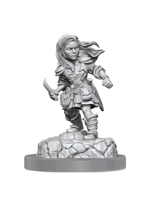 D&d Unpainted Minis Wv20 Halfling Rogue Female
