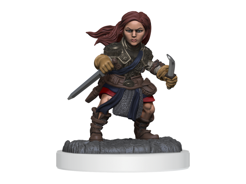 Wizkids D&d Unpainted Minis Wv20 Halfling Rogue Female
