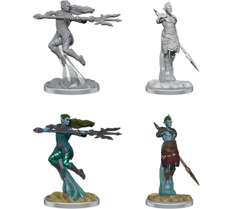 D&d Unpainted Minis Wv20 Sea Elf Fighters