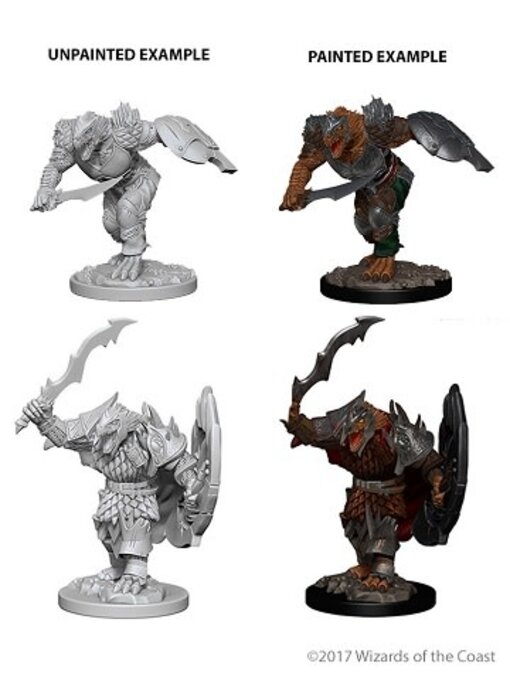 D&d Unpainted Minis Wv4 Dragonborn Male Fighter
