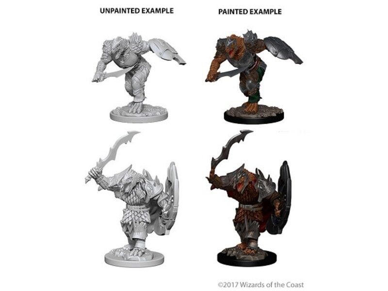 Wizkids D&d Unpainted Minis Wv4 Dragonborn Male Fighter