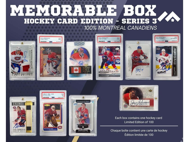 Memorable Box Hockey Card Edition - Series 3 (Édition Canadiens)