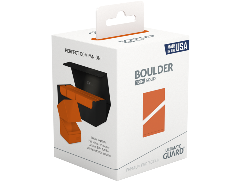 Ultimate Guard Deck Case Boulder 100+ Solid Orange
