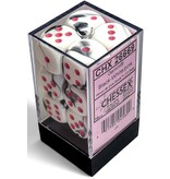 Chessex Gemini 12d6 Black-white/pink 16mm