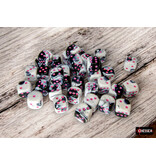 Chessex Gemini 36d6 Black-white/pink 12mm
