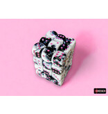 Chessex Gemini 36d6 Black-white/pink 12mm
