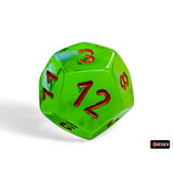 Chessex Gemini 7-die Set Plasma Green- Teal/orange Luminary