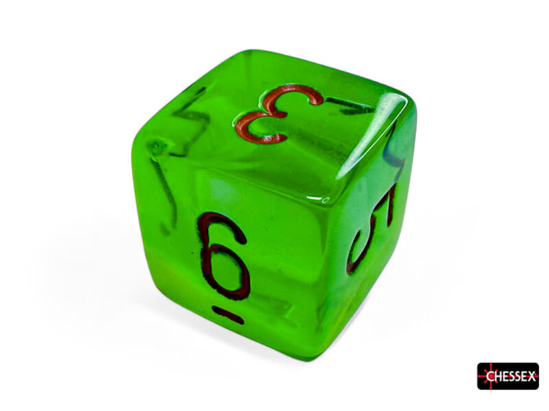 Chessex Gemini 7-die Set Plasma Green- Teal/orange Luminary