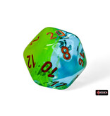 Chessex Gemini 7-die Set Plasma Green- Teal/orange Luminary