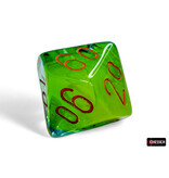Chessex Gemini 7-die Set Plasma Green- Teal/orange Luminary