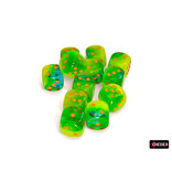 Chessex Gemini 12d6 Plasma Green-teal/orange Luminary 16mm