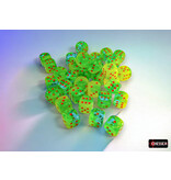 Chessex Gemini 36d6 Plasma Green-teal/orange Luminary 12mm
