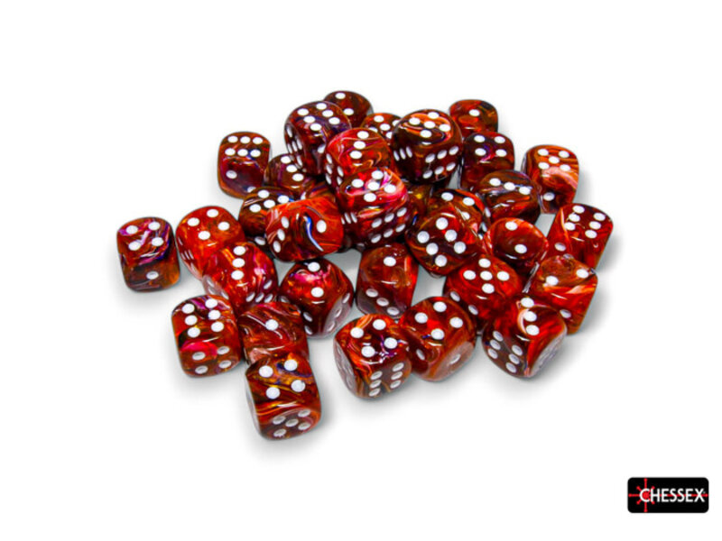 Chessex Festive 36d6 Symphony/white 12mm