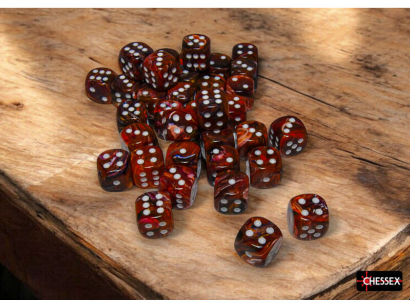 Chessex Festive 36d6 Symphony/white 12mm
