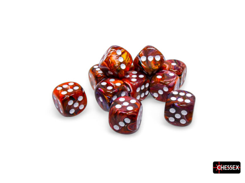 Chessex Festive 12d6 Symphony/white 16mm