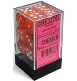 Chessex Festive 12d6 Dahlia/white Luminary 16mm