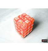 Chessex Festive 36d6 Dahlia/white Luminary 12mm
