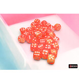 Chessex Festive 36d6 Dahlia/white Luminary 12mm