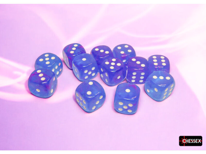 Chessex Nebula 12d6 Aura/white Luminary 16mm