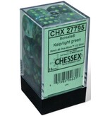 Chessex Borealis 12d6 Kelp/light Green Luminary 16mm