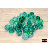 Chessex Borealis 36d6 Kelp/light Green Luminary 12mm