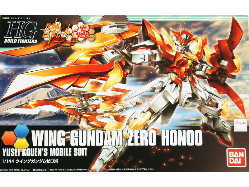 Bandai Bandai HGBF #33 1/144 Wing Gundam Zero Honoo 'Gundam Build Fighters Try'