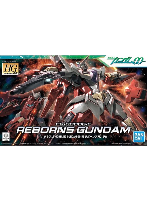 Bandai HG00 #53 1/144 CB-0000G/C Reborns Gundam