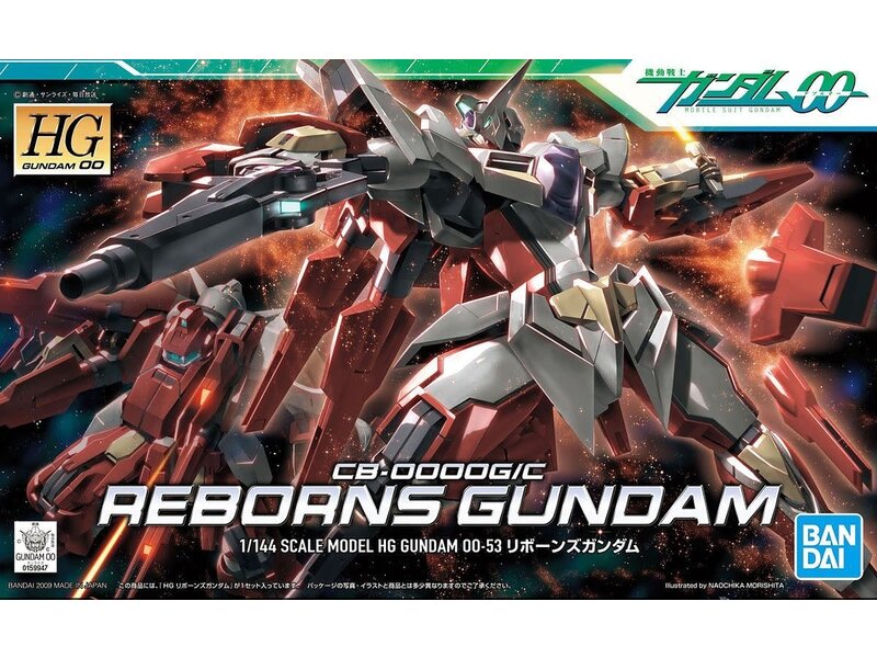 Bandai Bandai HG00 #53 1/144 CB-0000G/C Reborns Gundam