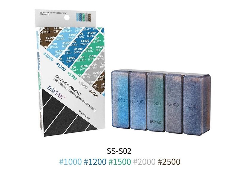 Dspiae DSPIAE #1000-#2500 Sanding Sponge 30Pcs