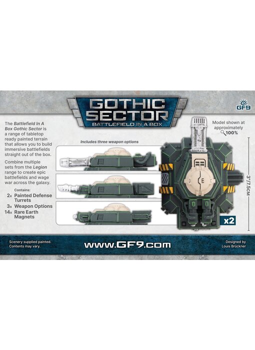 Battlefield In A Box - Gothic Sector Legion Defense Turrets